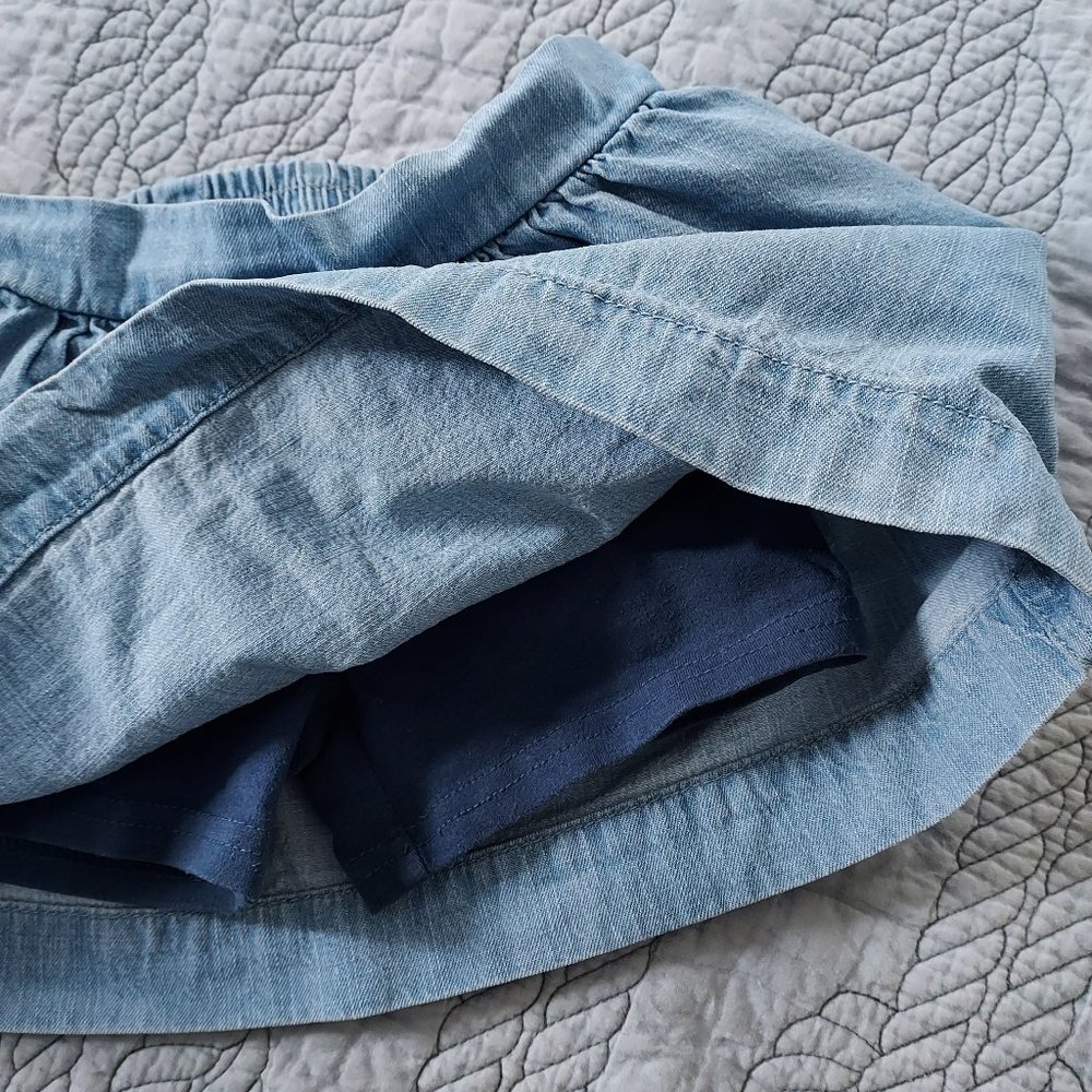 Girls Denim Skort by Cat & Jack, Size 4 - Picture 3 of 5